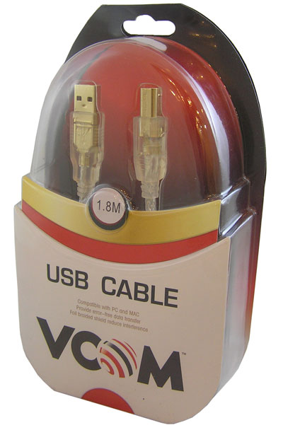 VCOM 1.8MT USB2.0 GOLD PRINTER KABLOSU