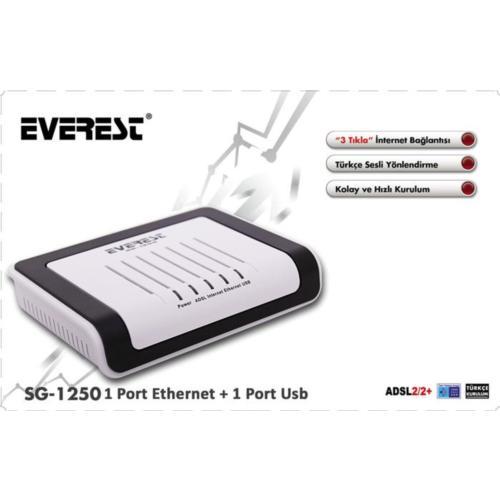 EVEREST SG-1250 ETHERNET + USB COMBO ADSL MODEM