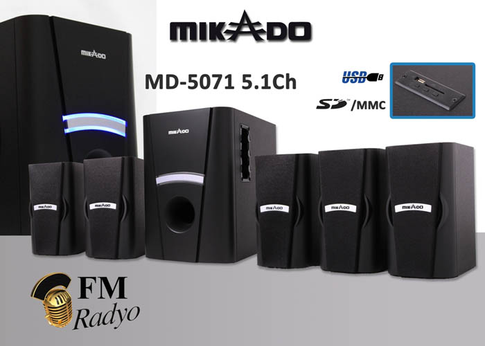 MİKADO MD-5071 5+1 Usb+SD+FM 