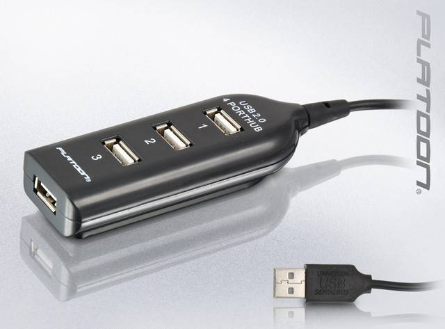PLATOON PL-5751 4 PORT USB 2.0 HUB (X35)